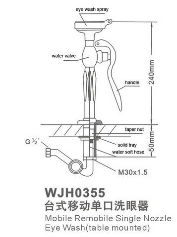 Bồn rửa mắt khẩn cấp WJH0355